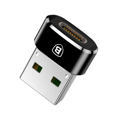 Majhen adapter USB-C na USB vtič - črn
