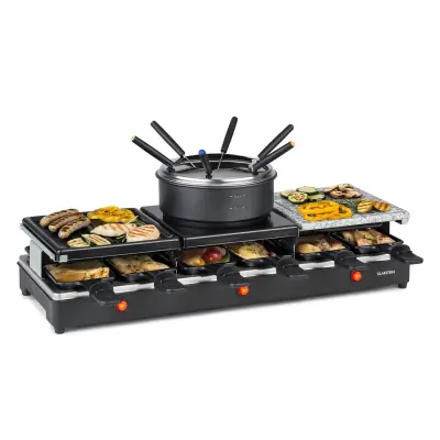 Klarstein Fonduelette XL 3 v 1 raclette žar & fondue