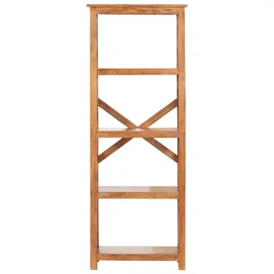 Knjižna omara - Knjižna polica - Knjižni regal 60x30x160 cm trden akacijev les medena