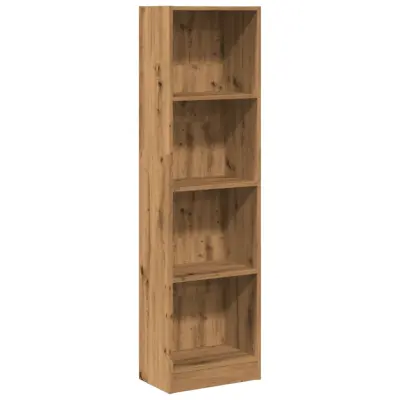 Knjižna omara - Knjižni regal hrast 40x24x143 cm inženirski les
