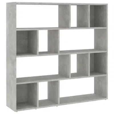 Knjižna omara - Knjižni regal betonsko siva 105x24x102 cm