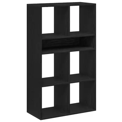 Knjižna omara - Knjižni regal črna 66x31x112 cm inženirski les