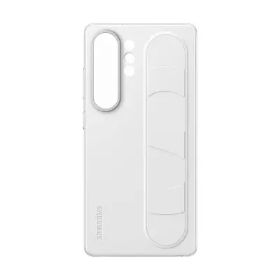 Samsung, Ohišje za Galaxy S25 Ultra iz silikona s stojalom za trak, Bela