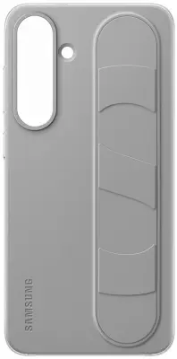 Samsung, Ohišje za Galaxy S25 Plus iz silikona s funkcijo stojala s pasom, Siva