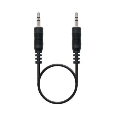 Jack 3,5 mm-M na Jack 3,5 mm-M stereo avdio kabel - 1,5 M črn