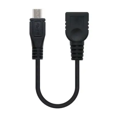 Kabel Micro USB/M na Usb/H - 0,15 M črn