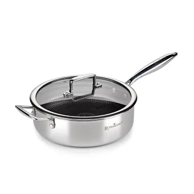 Premium visoka saute ponev s pokrovko Rosmarino HexaPro - 24 cm
