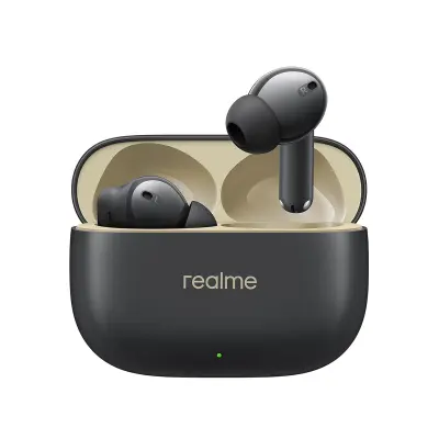 Realme, Buds T300 IP55 Bluetooth 5.3 slušalke z nizko zakasnitvijo 50 ms, Črna