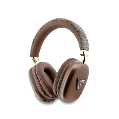 Guess, Brezžične slušalke Bluetooth 5.3 4G Trikotni vzorec, Rjava