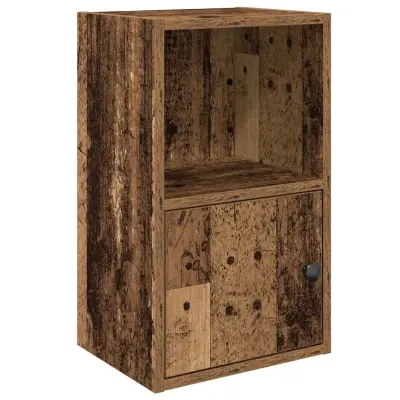 Knjižna omara - Knjižni regal starinski les 31x24x52 cm inženirski les