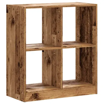 Knjižna omara - Knjižni regal starinski les 68,5x32x75 cm inženirski les