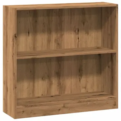 Knjižna omara - Knjižni regal artisan hrast 80x24x76 cm inženirski les
