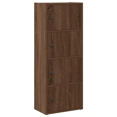 Knjižna omara - Knjižni regal rjavi hrast 40x24x102 cm inženirski les