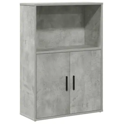 Knjižna omara - Knjižni regal betonsko siva 60x24x85 cm inženirski les