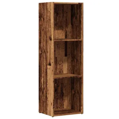 Knjižna omara - Knjižni regal starinski les 36x30x114 cm inženirski les