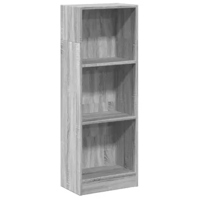 Knjižna omara - Knjižni regal siva sonoma 40x24x109 cm inženirski les
