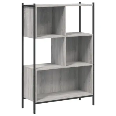 Knjižna omara - Knjižni regal siva sonoma 72x28x109 cm inženirski les