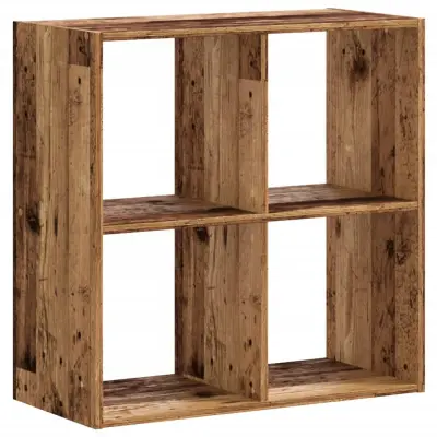 Knjižna omara - Knjižni regal starinski les 68,5x32x68,5 cm inženirski les