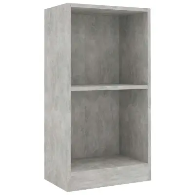 Knjižna omara - Knjižni regal betonsko siva 40x24x75 cm inženirski les