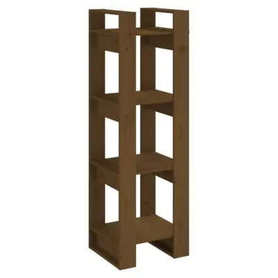 Knjižna omara - Knjižni regal medeno rjava 41x35x125 cm trden les
