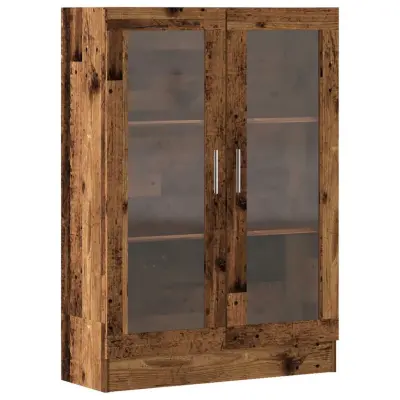 Knjižna omara - Knjižni regal starinski les 82,5x30,5x115 cm inženirski les