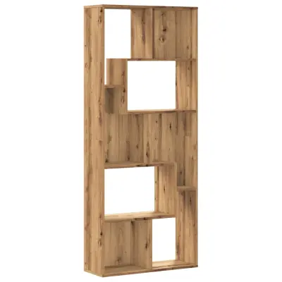 Knjižna omara - Knjižni regal artisan hrast 67x24x161 cm inženirski les