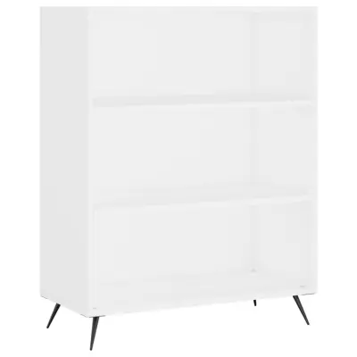 Knjižna omara - Knjižni regal bela 69,5x32,5x90 cm inženirski les