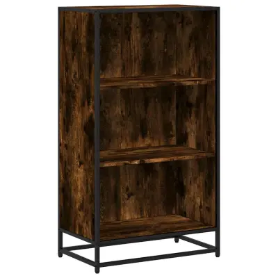 Knjižna omara - Knjižni regal dimljeni hrast 60x35x107,5 cm inženirski les
