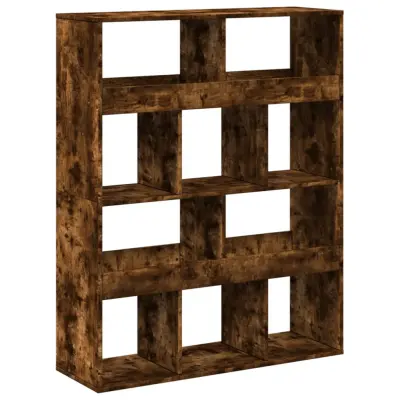 Knjižna omara - Knjižni regal dimljeni hrast 100x33x125,5 cm inženirski les