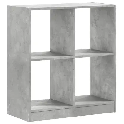 Knjižna omara - Knjižni regal betonsko siva 68,5x32x75 cm inženirski les