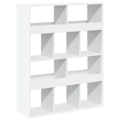 Knjižna omara - Knjižni regal bela 100x33x125,5 cm inženirski les