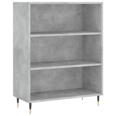 Knjižna omara - Knjižni regal betonsko siva 69,5x32,5x90 cm inženirski les