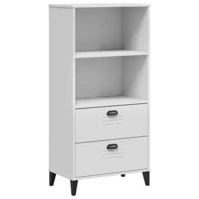 Knjižna omara - Knjižni regal VIKEN bela 60x35x123 cm inženirski les