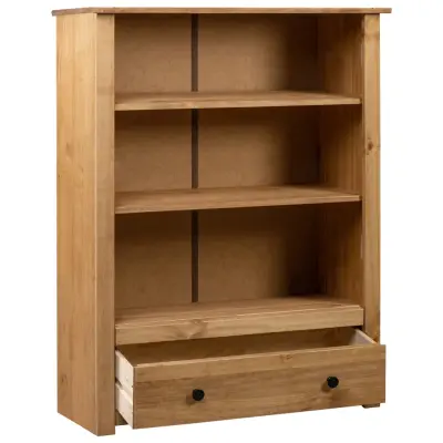 Knjižna omara - Knjižni regal 80x35x110 cm trdna borovina Panama Range