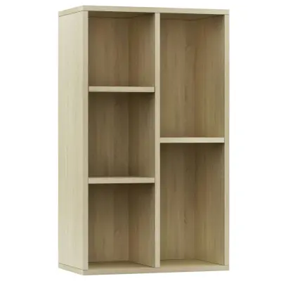 Knjižna omara - Knjižni regal sonoma hrast 50x25x80 cm iverna plošča