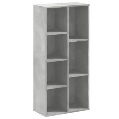 Knjižna omara - Knjižni regal betonsko siva 50x25x105 cm inženirski les