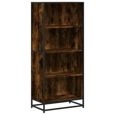 Knjižna omara - Knjižni regal dimljeni hrast 60x35x139 cm inženirski les