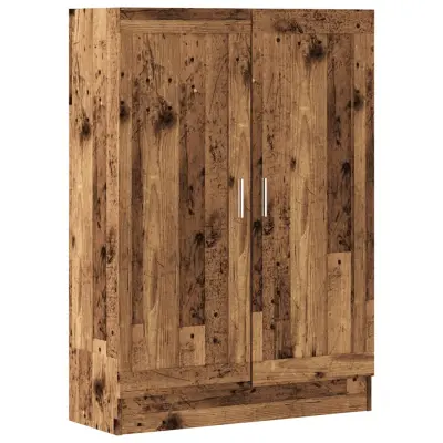 Knjižna omara - Knjižni regal starinski les 82,5x30,5x115 cm inženirski les