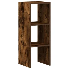 Knjižna omara - Knjižni regal zložljiva dimljeni hrast 30x30x80 cm inž. les
