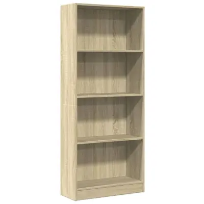 Knjižna omara - Knjižni regal sonoma hrast 60x24x143 cm inženirski les