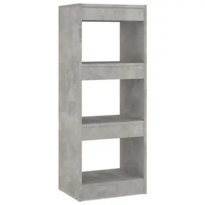 Knjižna omara - Knjižni regal betonsko siva 40x30x103 cm iverna plošča