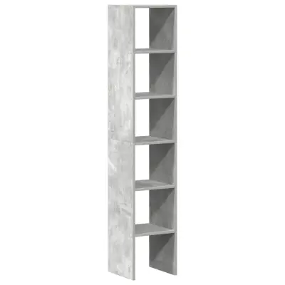 2 kosi Knjižne omare - Knjižni regal zložljiva betonsko 30x30x80 cm inž. les