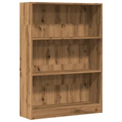 Knjižna omara - Knjižni regal artisan hrast 80x24x109 cm inženirski les