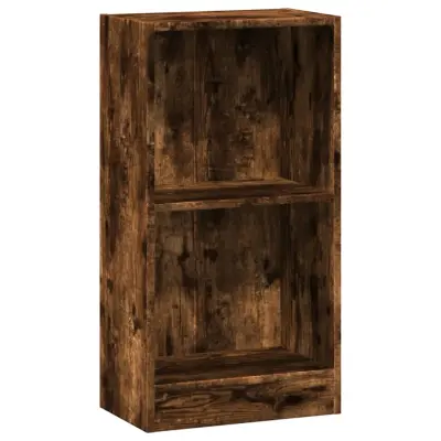 Knjižna omara - Knjižni regal dimljeni hrast 40x24x76 cm inženirski les