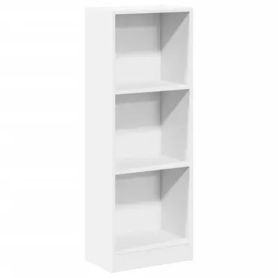 Knjižna omara - Knjižni regal bela 40x24x109 cm inženirski les
