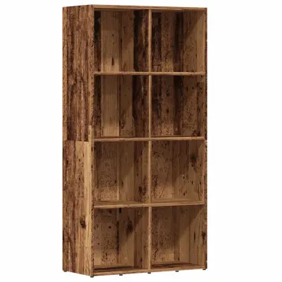 Knjižna omara - Knjižni regal starinski les 66x30x130 cm inženirski les