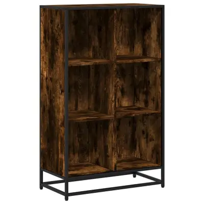 Knjižna omara - Knjižni regal dimljeni hrast 65,5x33x107,5 cm inženirski les