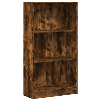 Knjižna omara - Knjižni regal dimljeni hrast 60x24x109 cm inženirski les