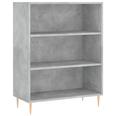 Knjižna omara - Knjižni regal betonsko siva 69,5x32,5x90 cm inženirski les