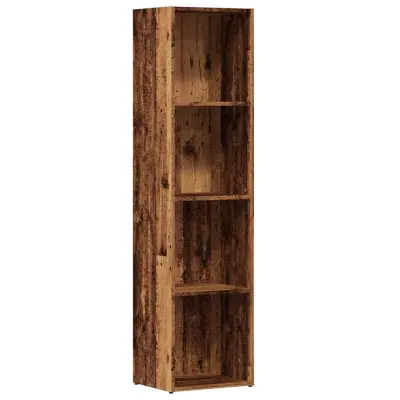Knjižna omara - Knjižni regal starinski les 36x30x143 cm inženirski les